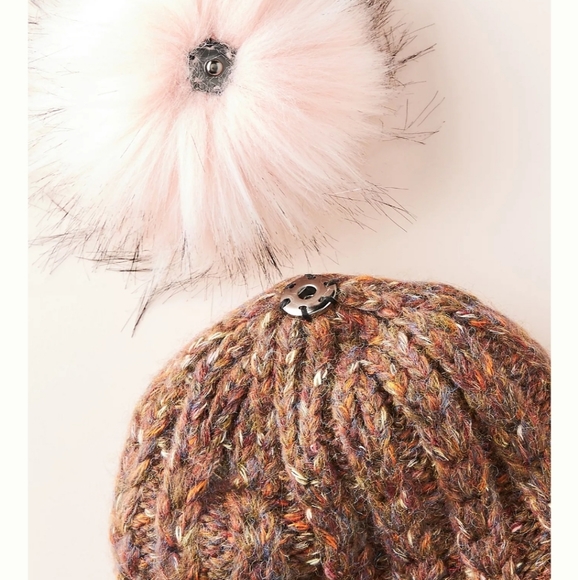 Anthropologie Marl Beanie Base - Cocoa Brown - Picture 2 of 4
